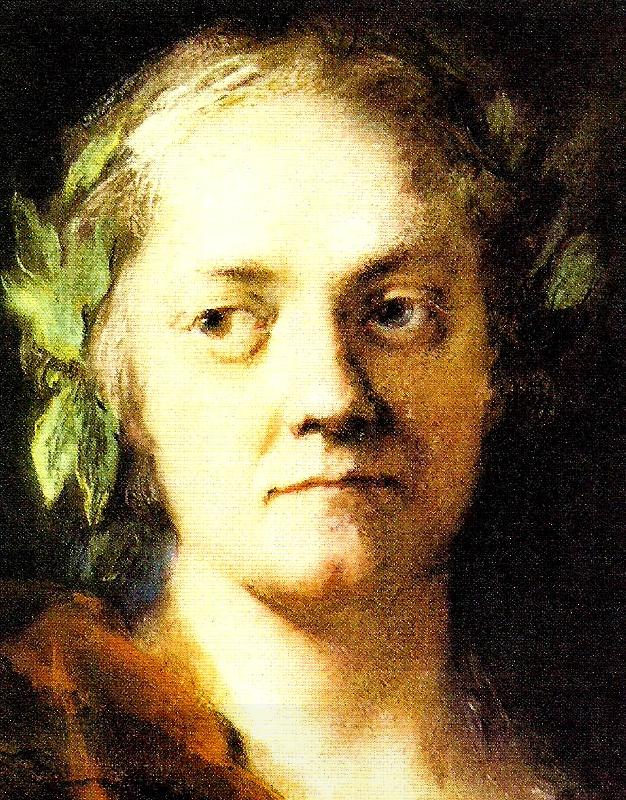 Rosalba carriera sjalvportratt oil painting picture